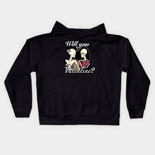 Will I be my Valentine? Kids Hoodie